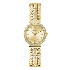 GUESS GALA GW0401L2 Gold Dial Champagne Sunray Stainless Steel Strap