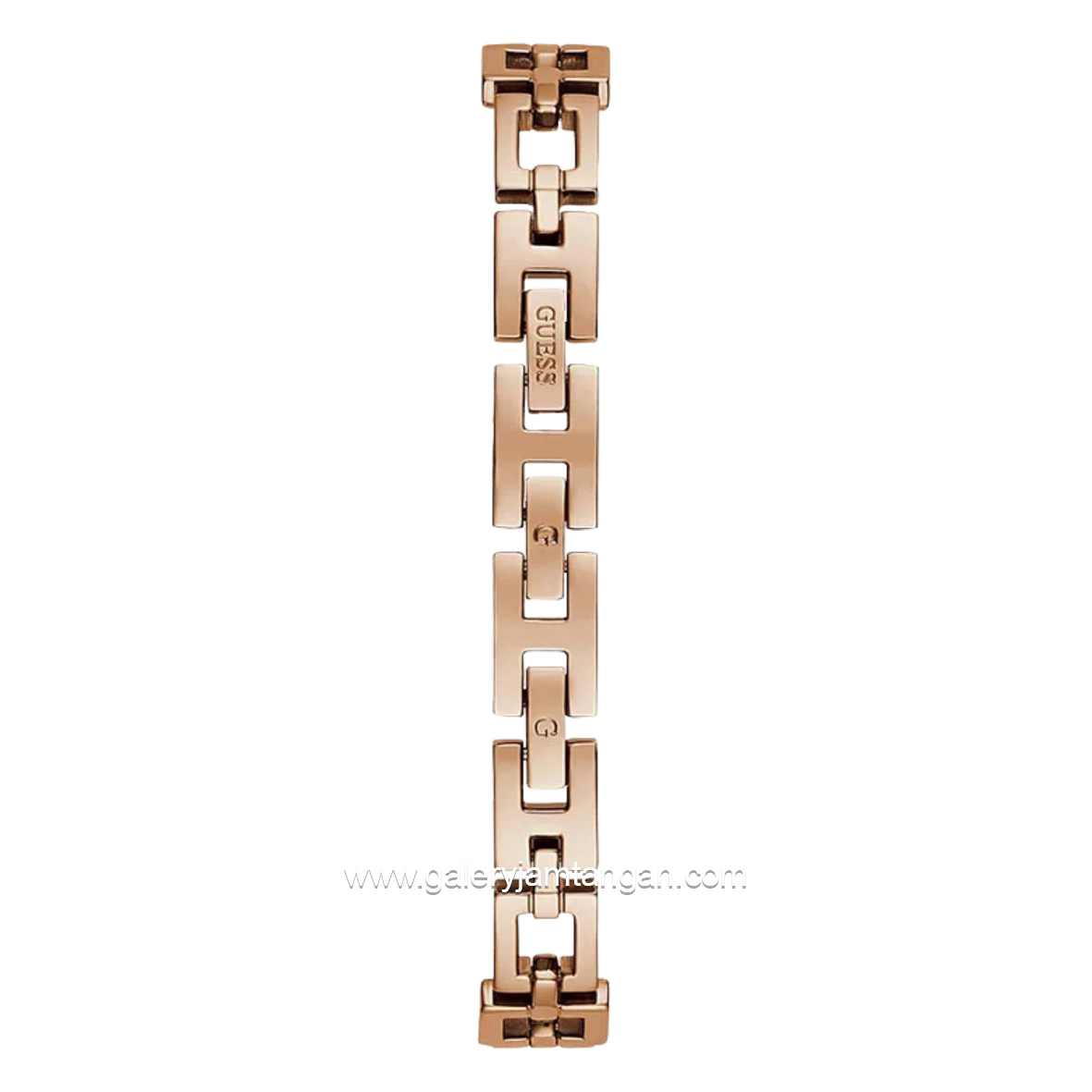GUESS LADY G GW0549L3 Rosegold Dial White Sunray Stainless Steel Strap