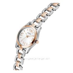 GUESS VEDDA GW0927L5 Dual Tone Dial White Sunray Stainless Steel Strap