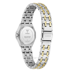 GUESS PIXIE GW0931L8 Silver Combi Gold Dial Green Stainless Steel Strap
