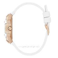 GUESS PHOENIX GW0945L6 White Rosegold Silicone Strap
