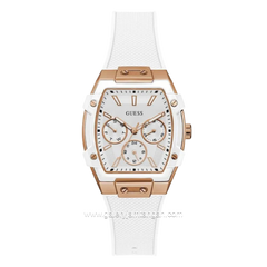 GUESS PHOENIX GW0945L6 White Rosegold Silicone Strap