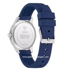 GUESS MIST GW1014L5 Navy Silicone Extra Black Leather Strap