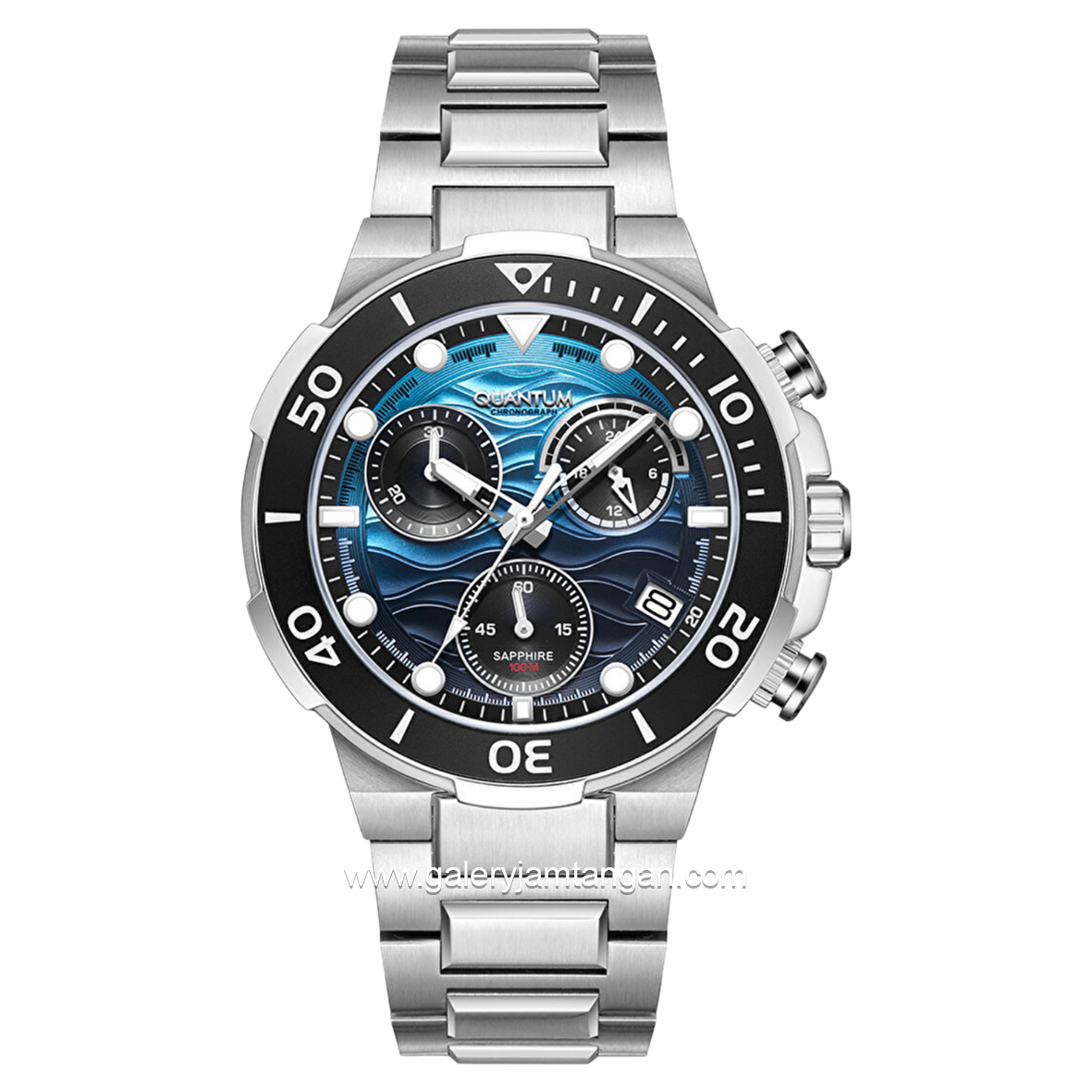 QUANTUM HNG1150.300 Silver Dial Blue Stainless Steel Strap