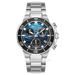 QUANTUM HNG1150.300 Silver Dial Blue Stainless Steel Strap