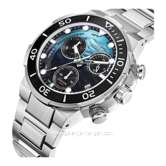 QUANTUM HNG1150.300 Silver Dial Blue Stainless Steel Strap