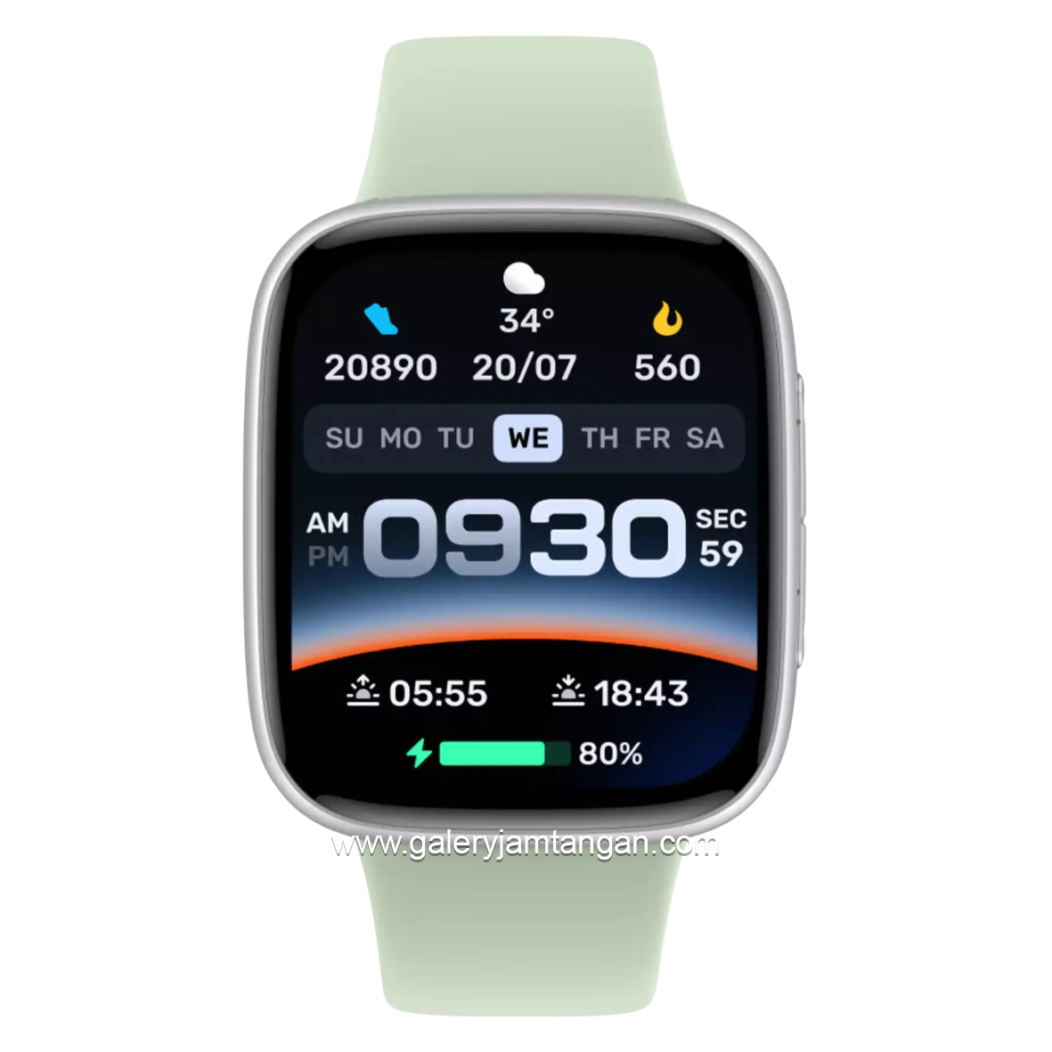 IGEAR IGLU-03 LUMI GREEN Silicone Strap