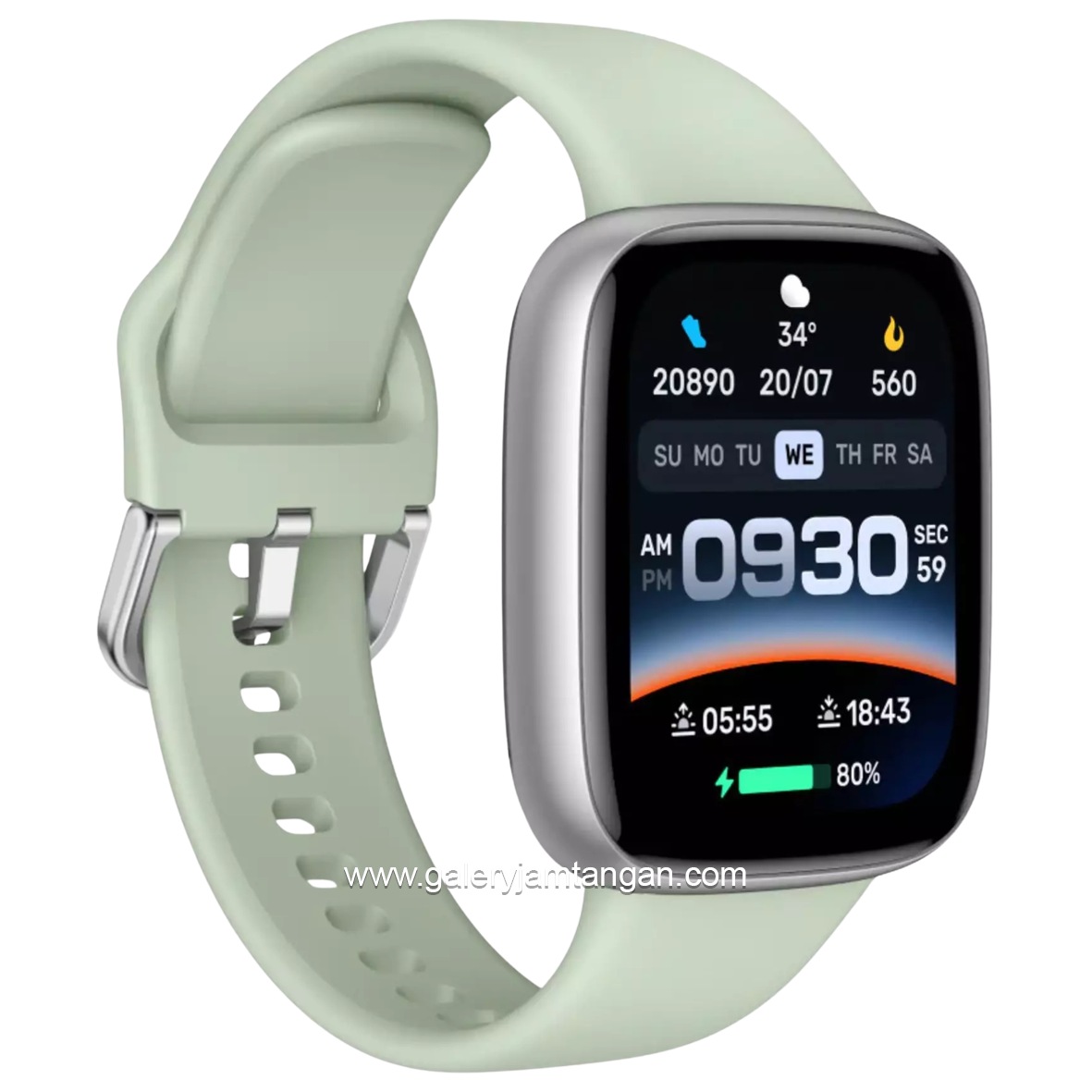 IGEAR IGLU-03 LUMI GREEN Silicone Strap