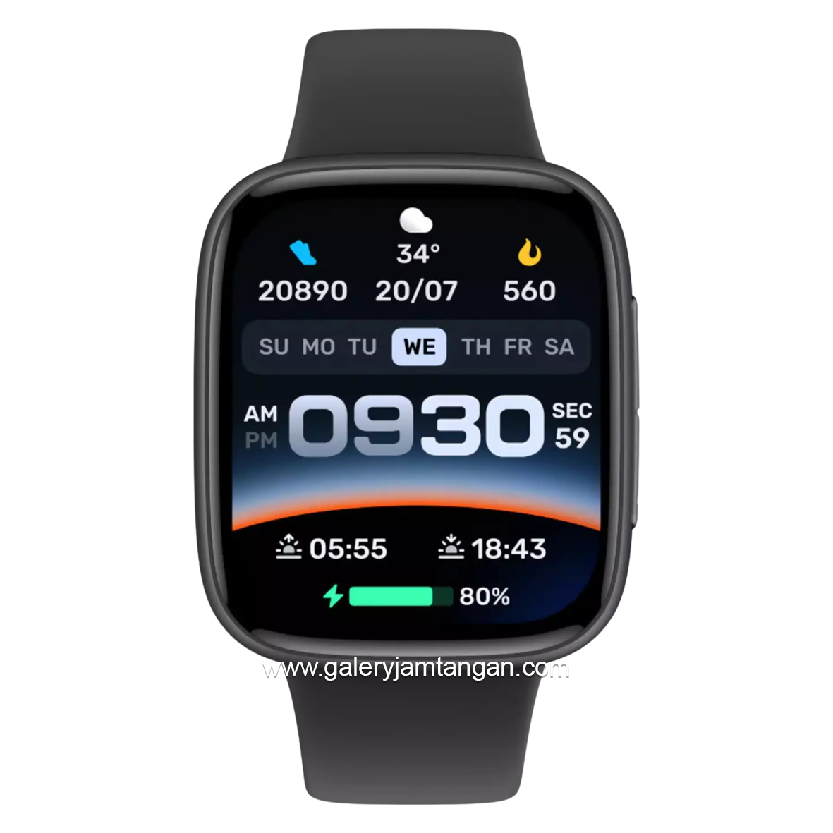 IGEAR IGLU-01 LUMI BLACK Silicone Strap