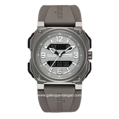 INFANTRY REVO-AD-01 Dual Time Full Grey Rubber Strap