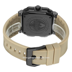 INFANTRY REVO-AD-05 Dual Time Full Ivory Rubber Strap