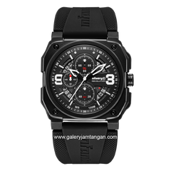 INFANTRY REVO-CHR-01-V2 Chronograph Full Black Rubber Strap