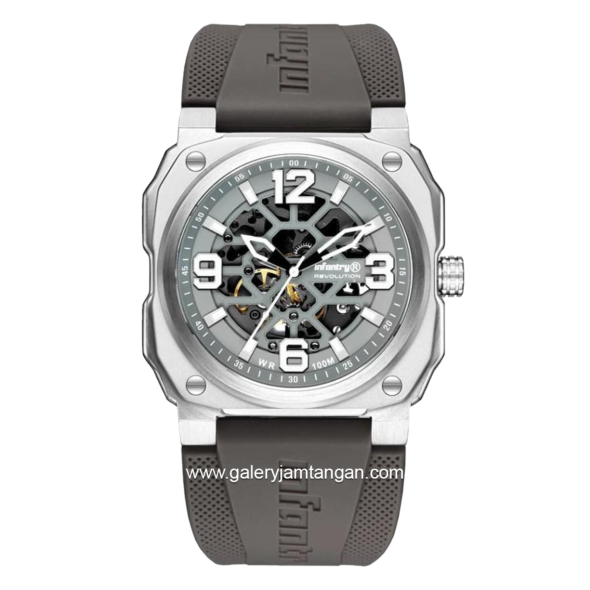INFANTRY REVO-SKL-04 Grey Dial Silver Rubber Strap