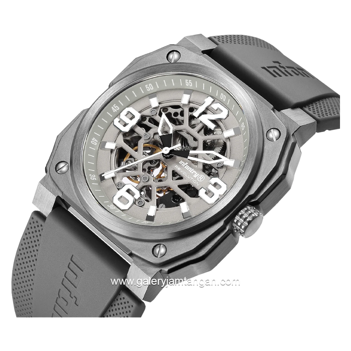 INFANTRY REVO-SKL-04 Grey Dial Silver Rubber Strap