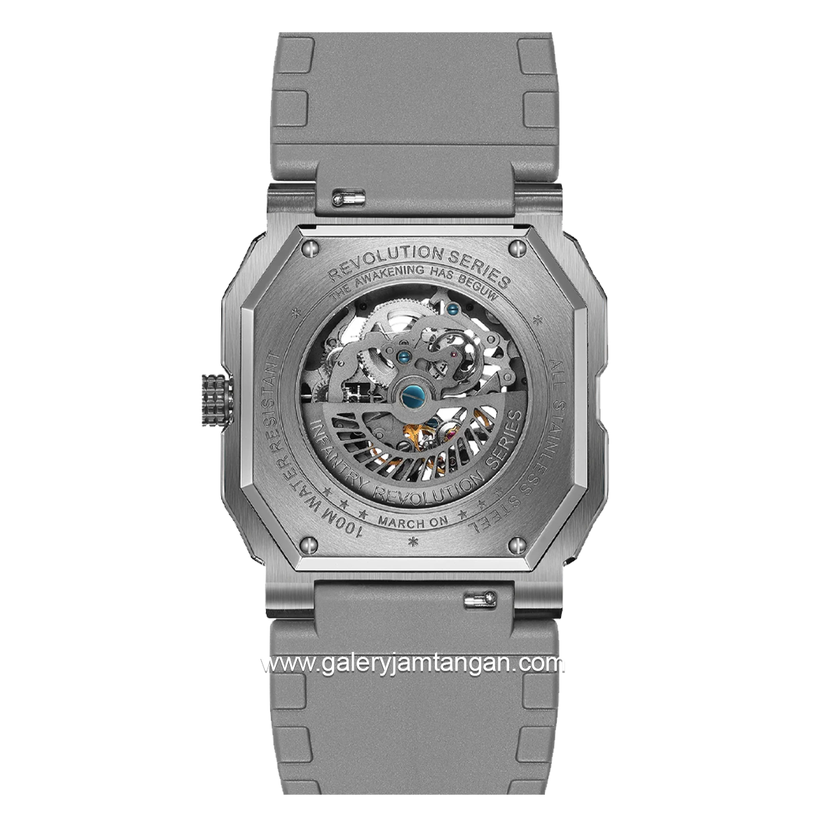 INFANTRY REVO-SKL-04 Grey Dial Silver Rubber Strap