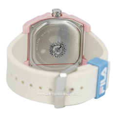 FILA 38-6105-008 Ivory Ring Pink Silicone Strap