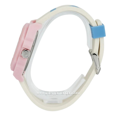 FILA 38-6105-008 Ivory Ring Pink Silicone Strap