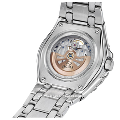 JAGUAR J1007/2 Balancier Automatic Silver Dial Blue Swiss Made