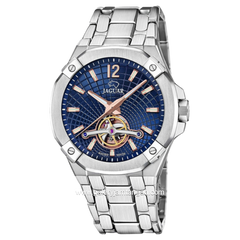 JAGUAR J1007/2 Balancier Automatic Silver Dial Blue Swiss Made