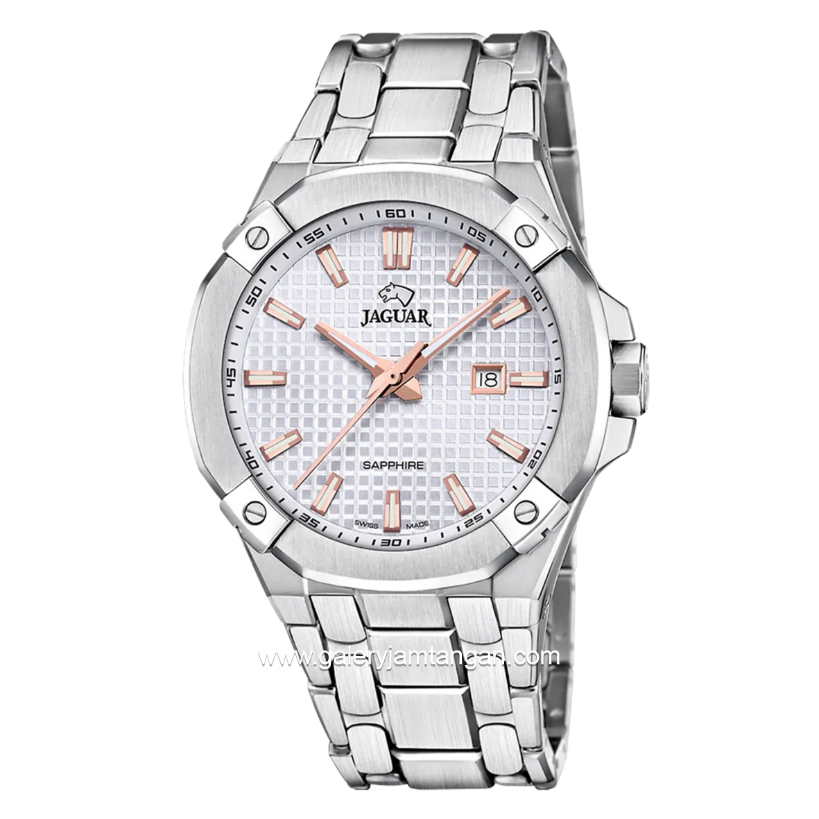 JAGUAR J1009/1 Silver Stainless Steel Swiss Made