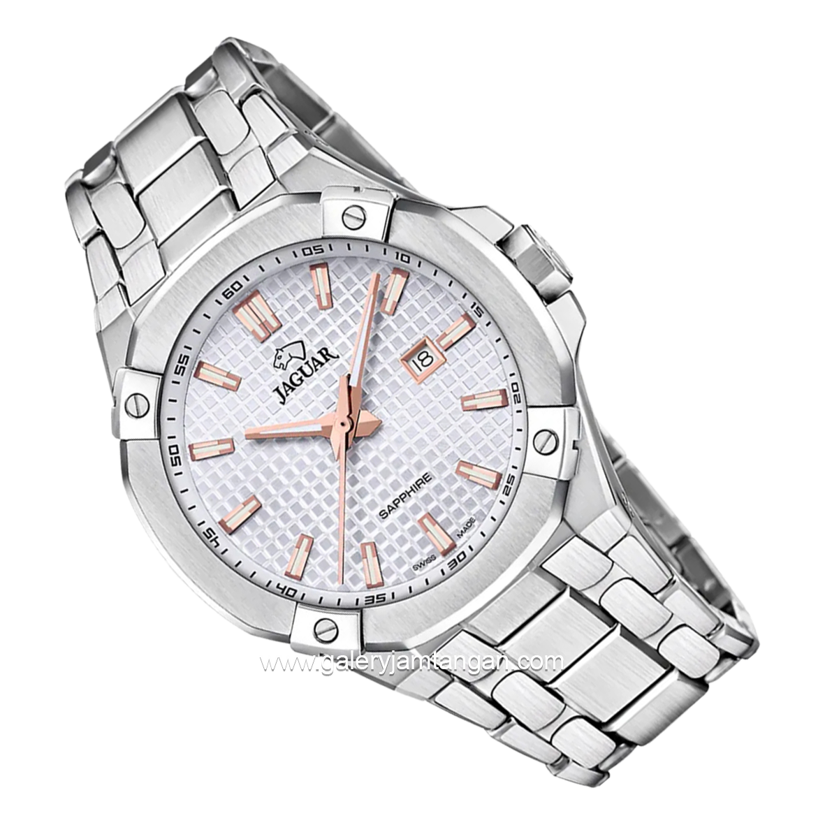 JAGUAR J1009/1 Silver Stainless Steel Swiss Made