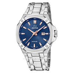 JAGUAR J1009/2 Silver Dial Blue Stainless Steel Swiss Made