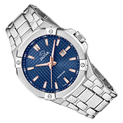 JAGUAR J1009/2 Silver Dial Blue Stainless Steel Swiss Made