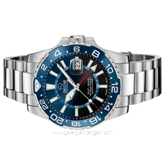 JAGUAR J1011/2 Silver Dial Blue Stainless Steel Swiss Made