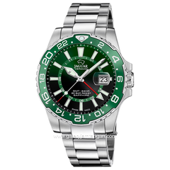 JAGUAR J1011/3 Silver Dial Green Stainless Steel Swiss Made