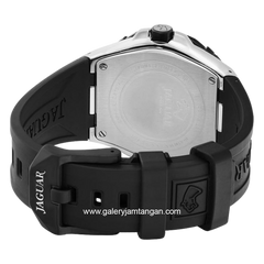 JAGUAR J1019/1 Black Dial Green Sapphire Rubber Strap