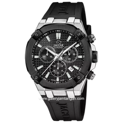 JAGUAR J1020/1 Rubber Black Dial Black Chronograph Swiss Made