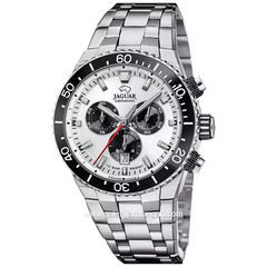 JAGUAR J1022/1 Silver Ceramic Stainless Steel Swiss Made