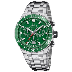 JAGUAR J1022/3 Silver Dial Green Ceramic Stainless Steel Swiss Made