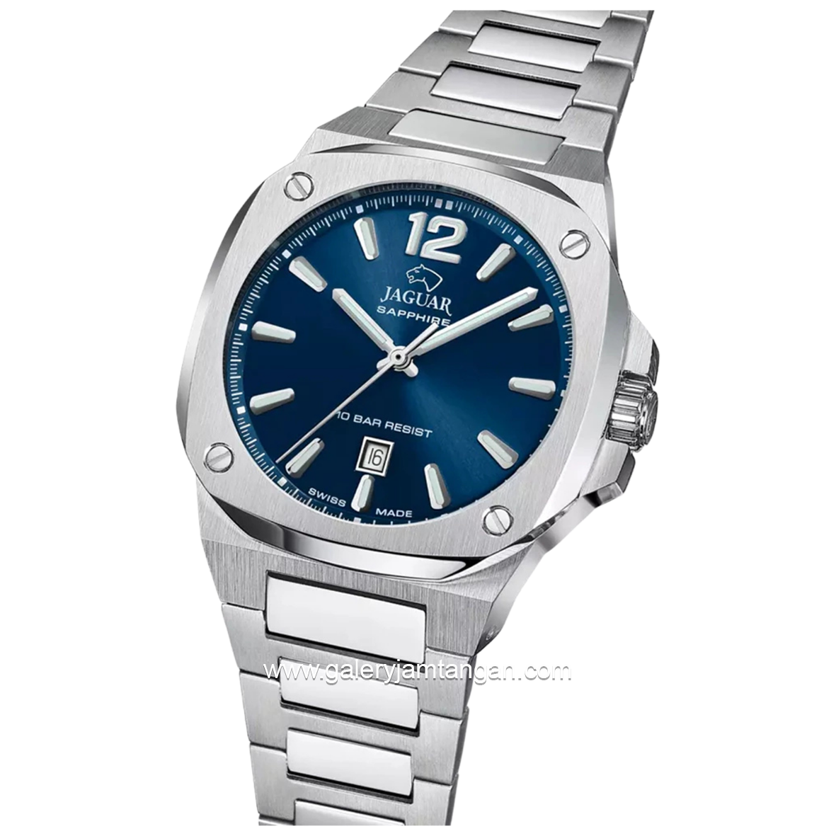 JAGUAR J1024/1 Silver Dial Blue Stainless Steel Swiss Made