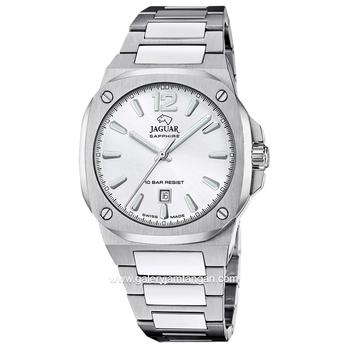 JAGUAR J1024/4 Silver Dial White Stainless Steel Swiss Made