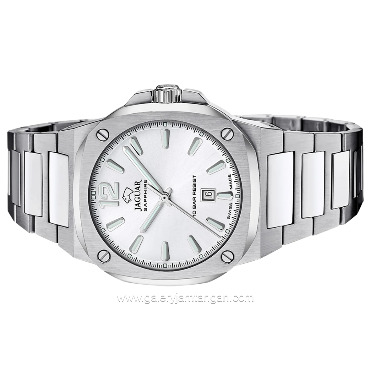 JAGUAR J1024/4 Silver Dial White Stainless Steel Swiss Made