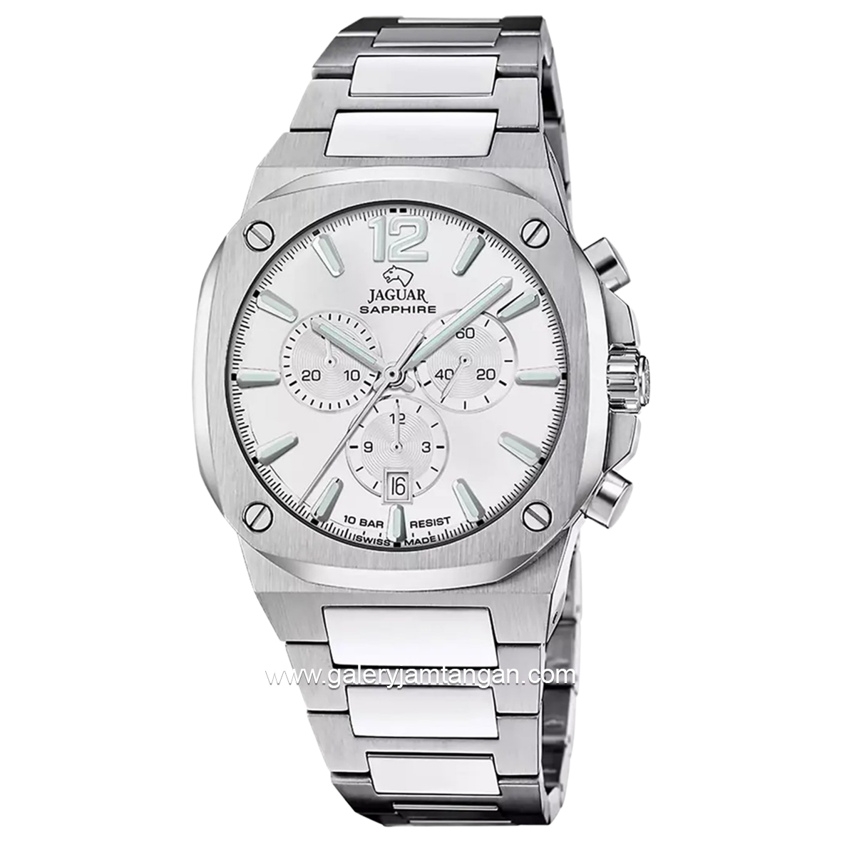 JAGUAR J1025/4 Silver Dial White Chronograph Sapphire Swiss Made
