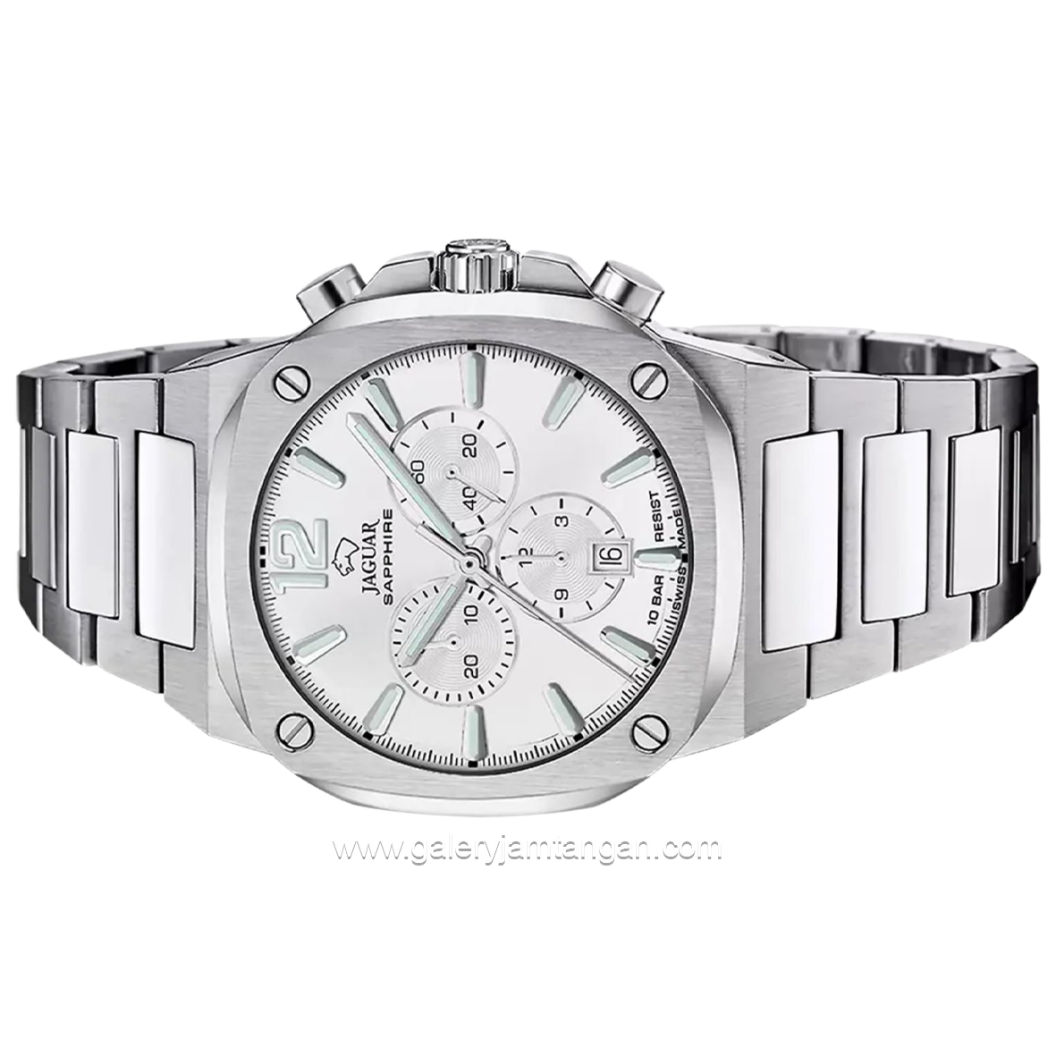 JAGUAR J1025/4 Silver Dial White Chronograph Sapphire Swiss Made