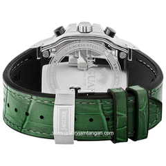 JAGUAR J1026/3 Green Leather Strap Swiss Made