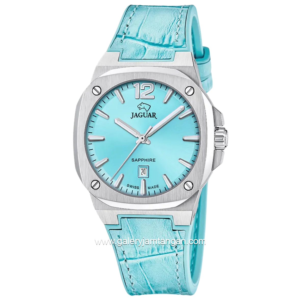 JAGUAR J1032/2 Blue Leather Strap Swiss Made