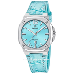 JAGUAR J1032/2 Blue Leather Strap Swiss Made