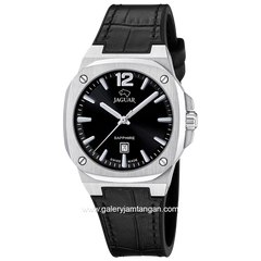 JAGUAR J1032/5 Black Leather Strap Swiss Made