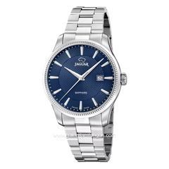 JAGUAR J1041/3 Silver Sapphire Crystal Stainless Steel Strap