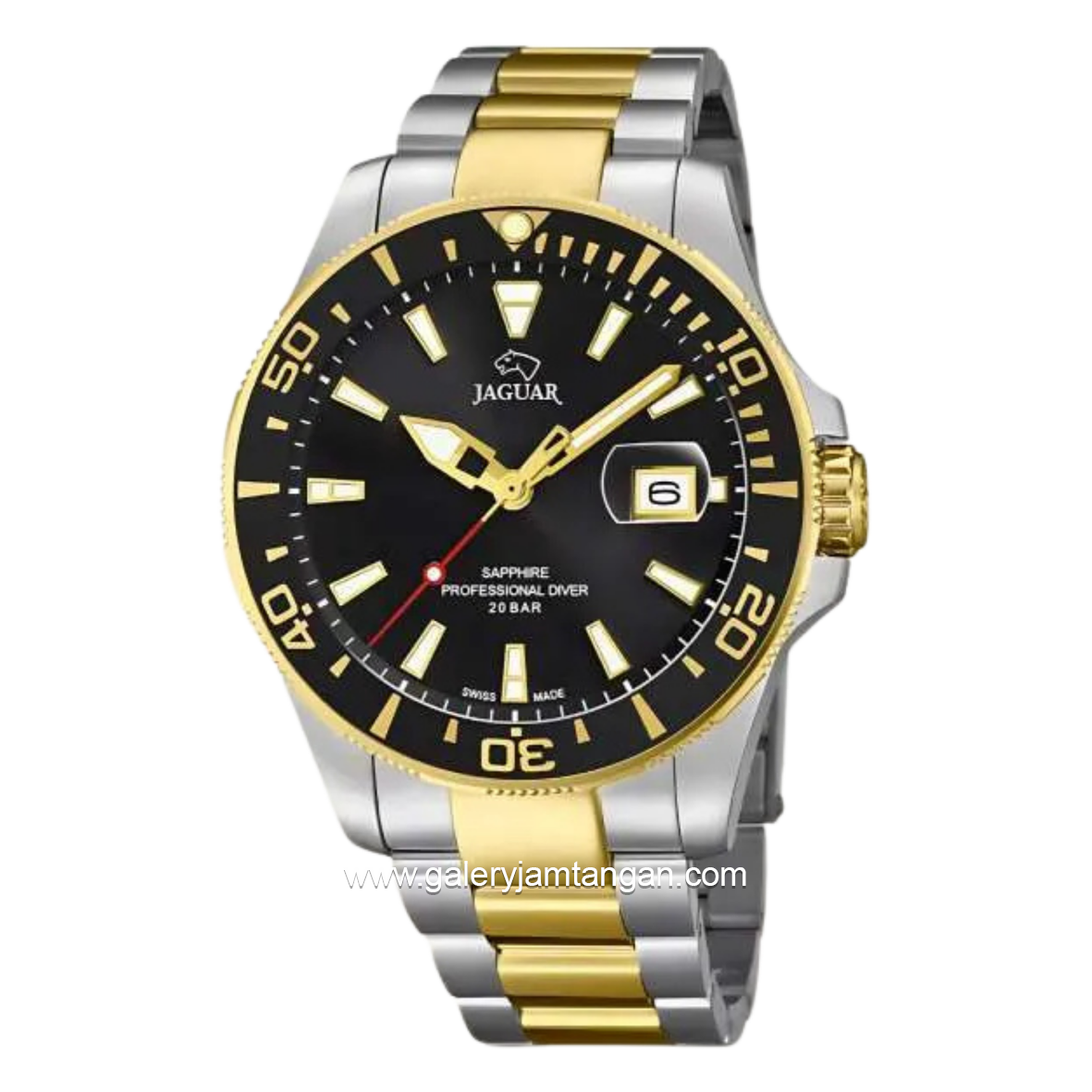 JAGUAR J863/D Silver Gold Stainless Steel Swiss Made