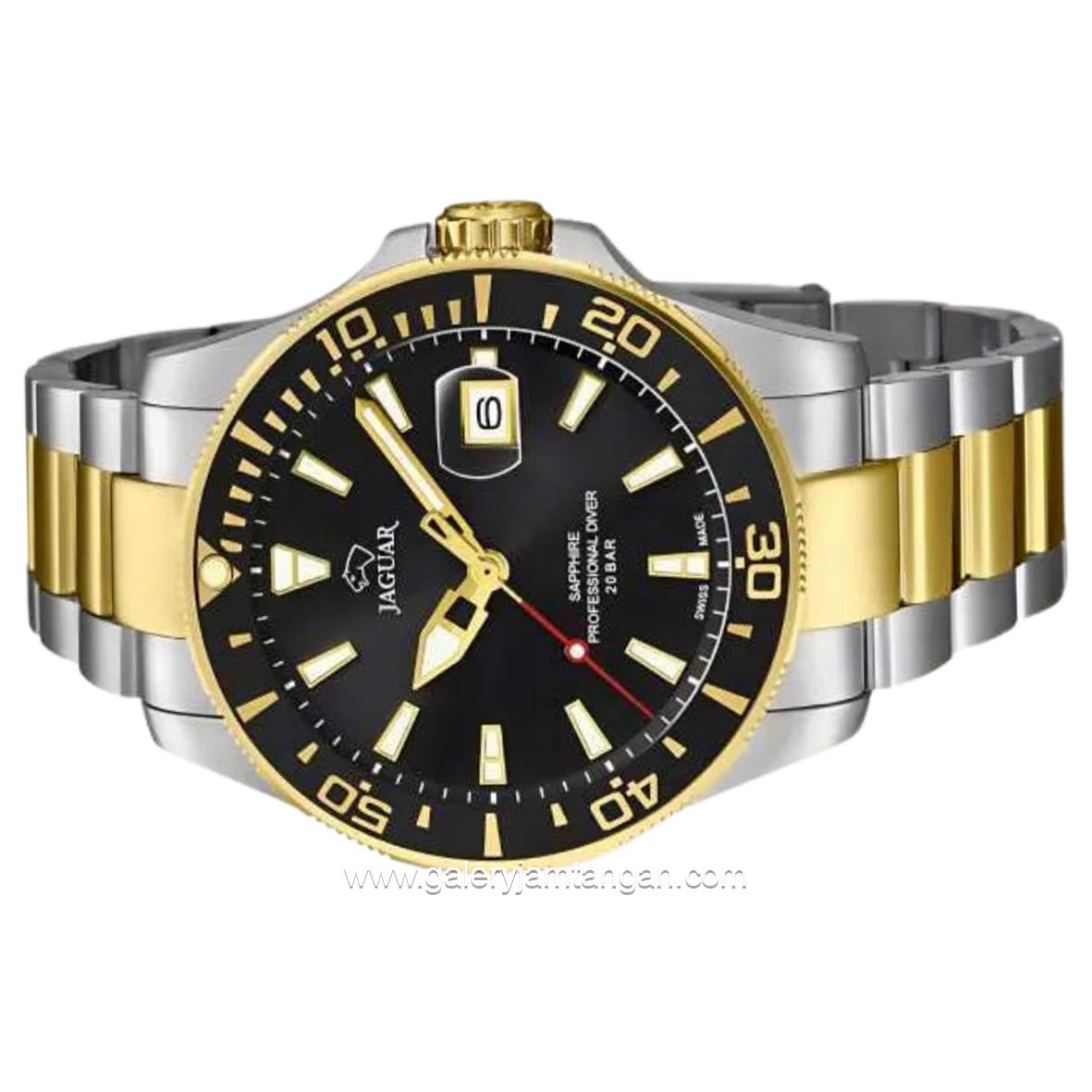 JAGUAR J863/D Silver Gold Stainless Steel Swiss Made