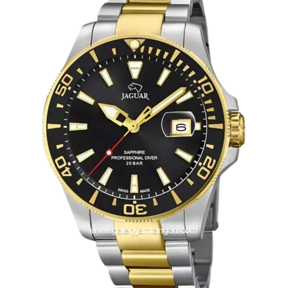 JAGUAR J863/D Silver Gold Stainless Steel Swiss Made