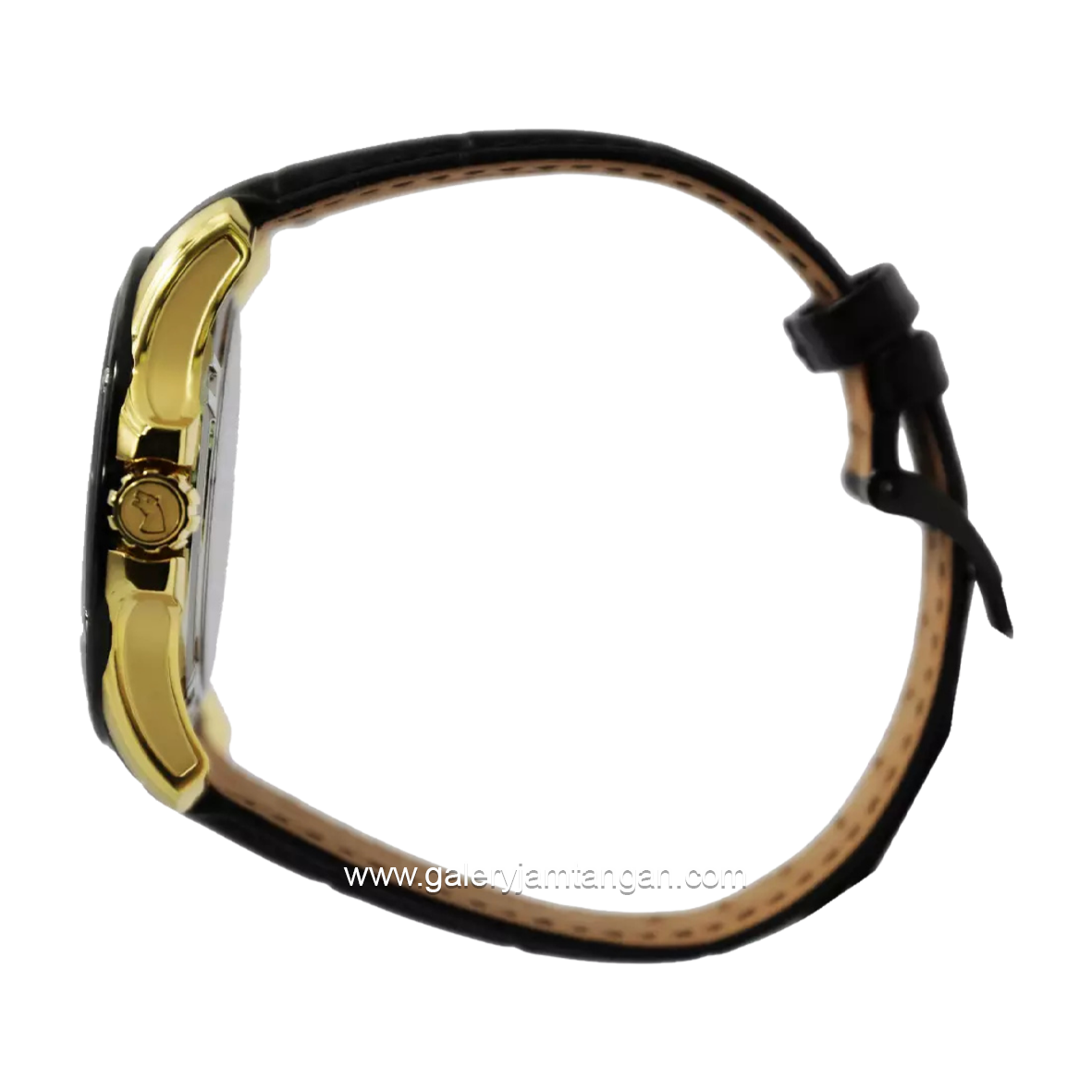 JAGUAR ACAMAR J881/1 Black Jarum Gold Leather Strap