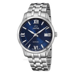 JAGUAR J964/2 Silver Sapphire Crystal Stainless Steel Swiss Made