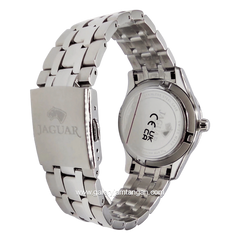 JAGUAR J964/2 Silver Sapphire Crystal Stainless Steel Swiss Made