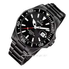 JAGUAR J989/1 Black Sapphire Crystal Stainless Steel Swiss Made
